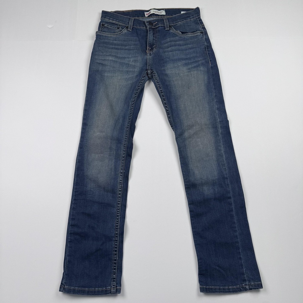 Levis 511 Jeans Boys 14 (28x27) Regular Blue Performance Slim Denim Stretch